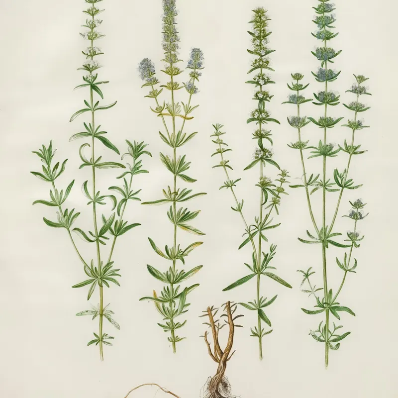 Devil's Claw plant (Harpagophytum procumbens) met zichtbare wortels
